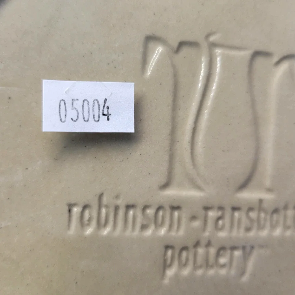 Robinson Ransbottom Pottery Stoneware Ramekin Custard Cup Beige Round Bowl Crock
